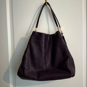 Coach purple hobo bag